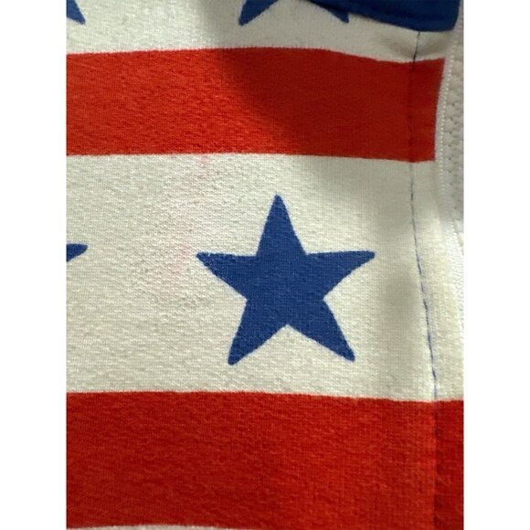 Chubbies American Flag Pullover Size XL Vintage Style Quarter Zip Sweatshirt - Picture 4 of 8
